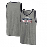 Detroit Pistons Fanatics Branded Freedom Tri-Blend Tank Top - Heathered Gray